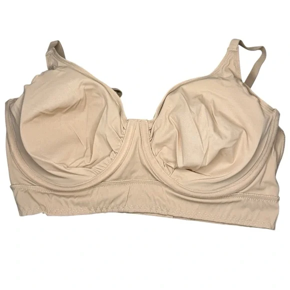 Rhonda Shear 2-pack Butterknit No Wire Underwire Bra Size XL Beige White NWOT - Picture 12 of 16